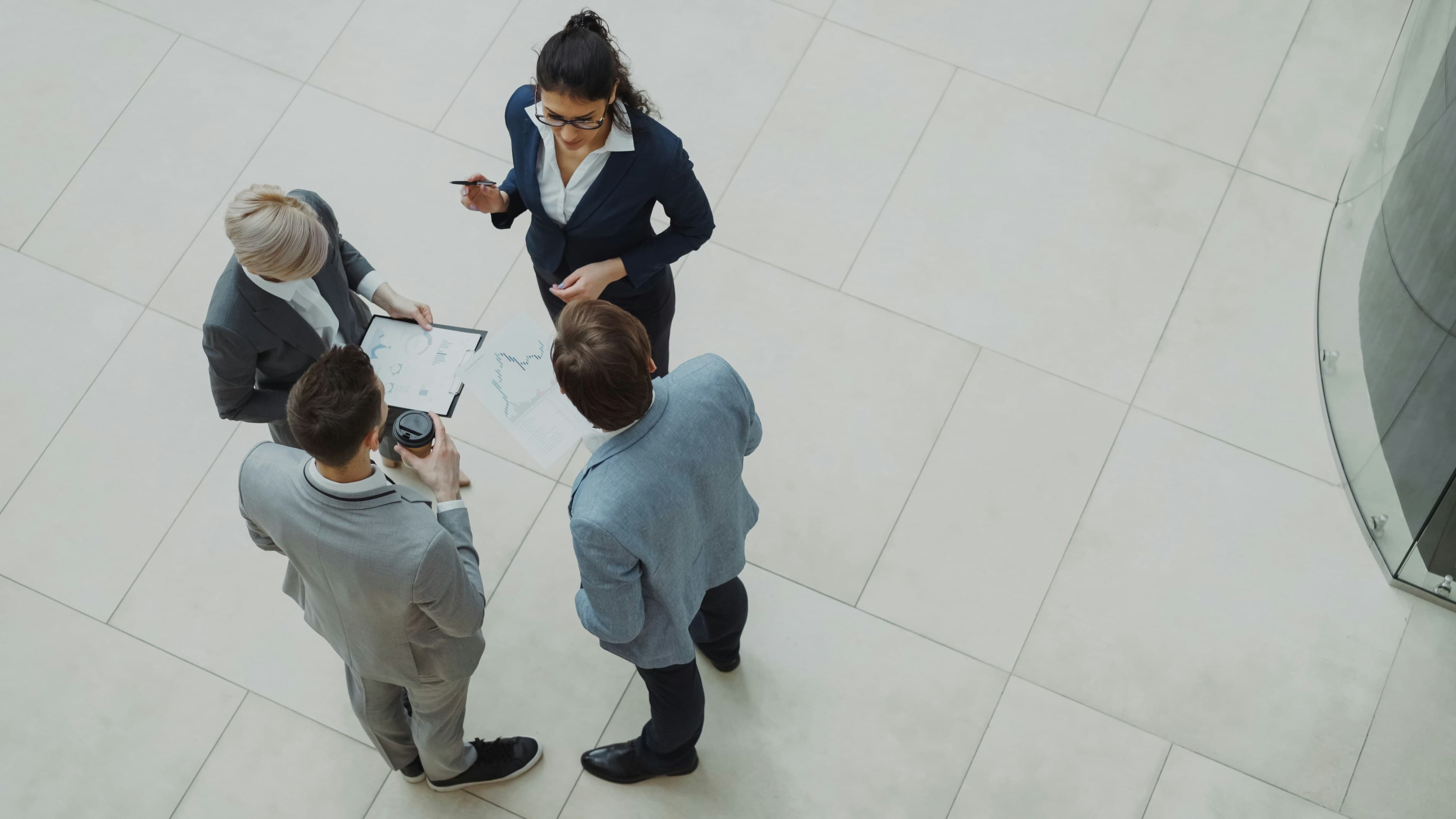 Marketing professionals in strategic discussion