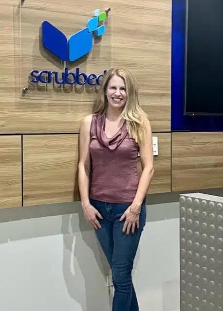 Deb Andrews at Scrubbed’s Office