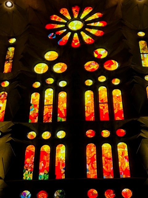 Mosaic Glass of Sunset - La Sagrada Familia